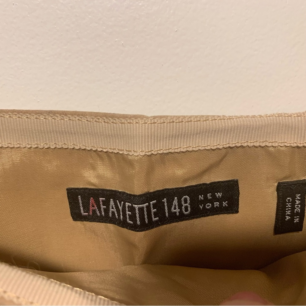 Lafayette 148 New York suede skirt - Picture 4 of 4